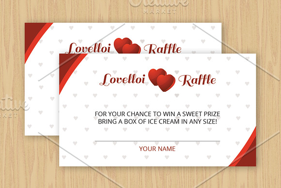 Raffle Ticket Template in Stationery Templates - product preview 1