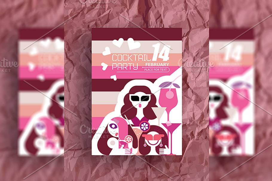 Valentine's Day Party Poster in Illustrations - product preview 8