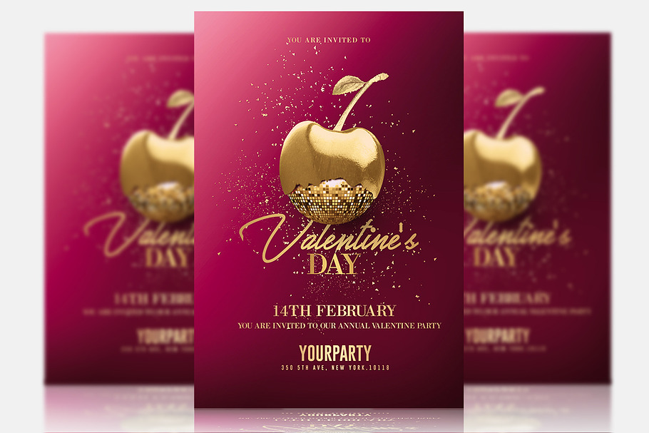 Valentine's Day - Classy Invitation in Flyer Templates - product preview 8