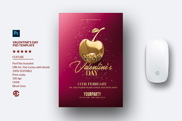 Valentine's Day - Classy Invitation in Flyer Templates - product preview 1