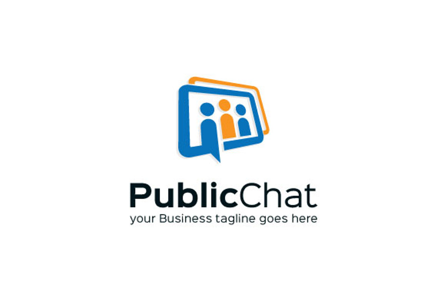 Public Chat Logo Template in Logo Templates - product preview 8