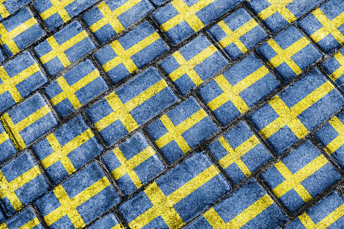 Sweden Flag Urban Grunge Pattern in Patterns - product preview 8