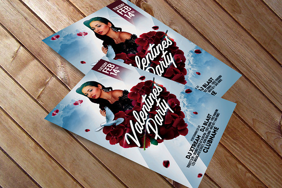 Valentines Party Flyer in Flyer Templates - product preview 1