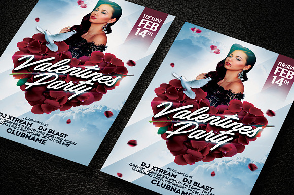 Valentines Party Flyer in Flyer Templates - product preview 2