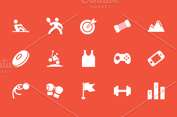 60 Sports Vector Icons Pack in Graphics - product preview 4
