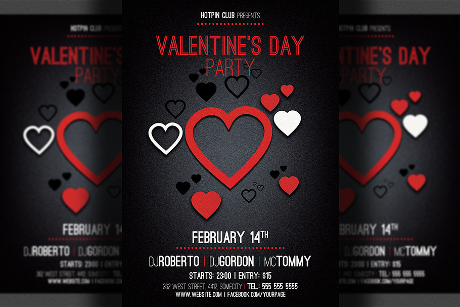 Valentines Day Minimal Flyer in Flyer Templates - product preview 8