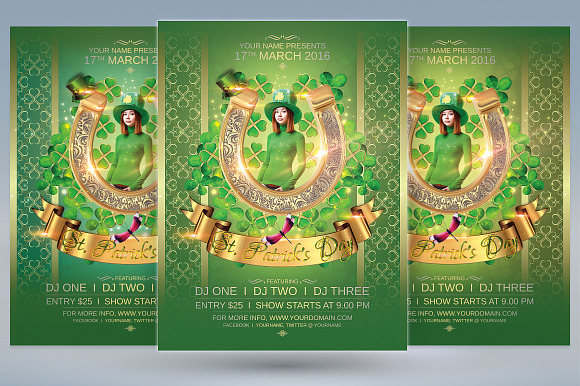 St Patrick's Day Flyer in Flyer Templates - product preview 1