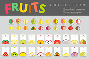 Simple Vector Fruits & Berries Set