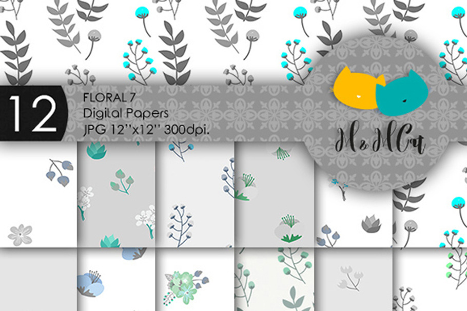 Floral patterns bundle. in Patterns - product preview 8