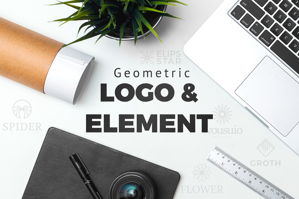 Geometric Logo & Element ( 50% off ) in Logo Templates - product preview 8