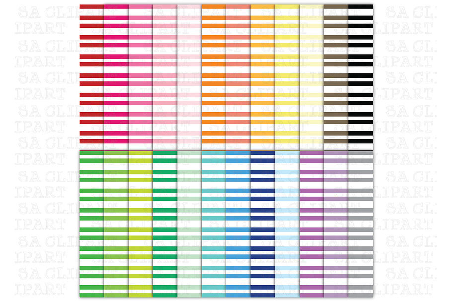24 Stripes Digital Papers Pack