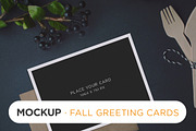 Fall Greeting Card MockUp