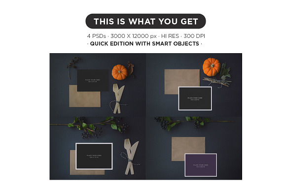Fall Greeting Card MockUp in Print Mockups - product preview 1
