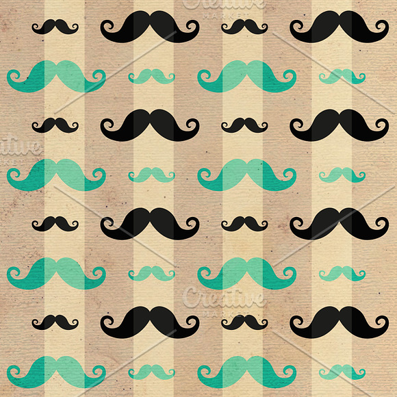Mustaches patterns in Patterns - product preview 1