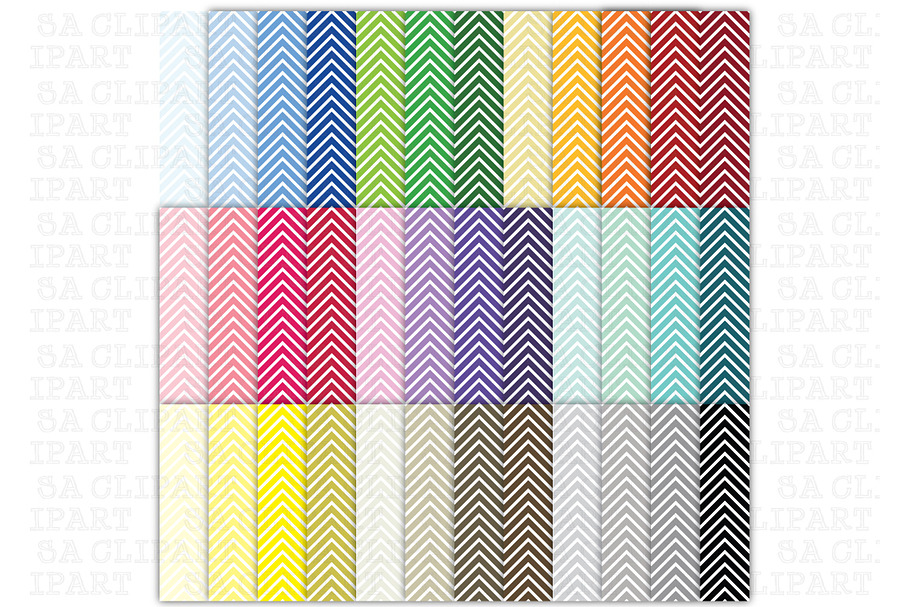 36 Chevron Digital Papers Pack in Illustrations - product preview 8