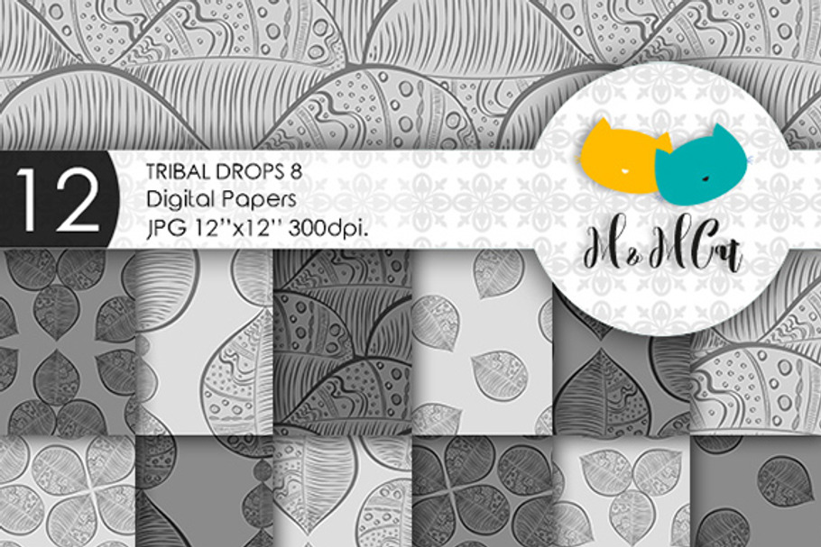Tribal drops patterns.