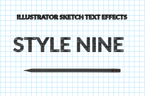 Illustrator Sketch Text Effects in Photoshop Layer Styles - product preview 13
