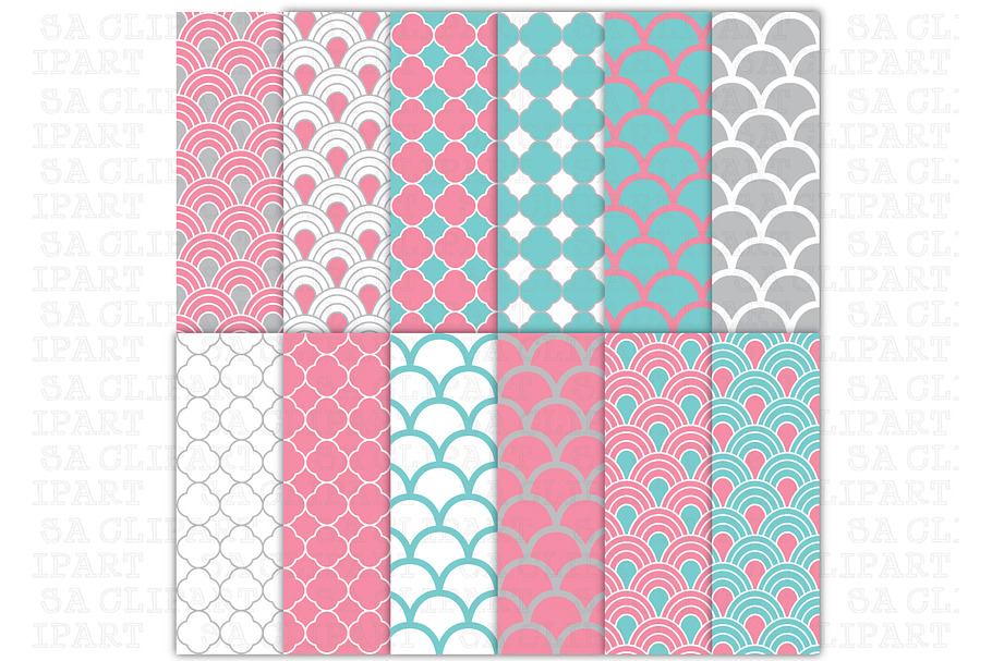Japanese Style Digital Papers Pack