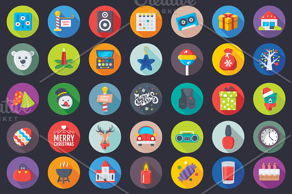 300 Flat Party and Celebration Icons in Icons - product preview 3