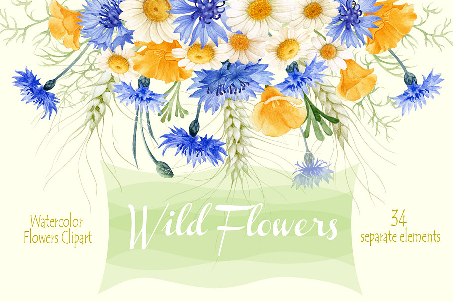Wild Flowers elements