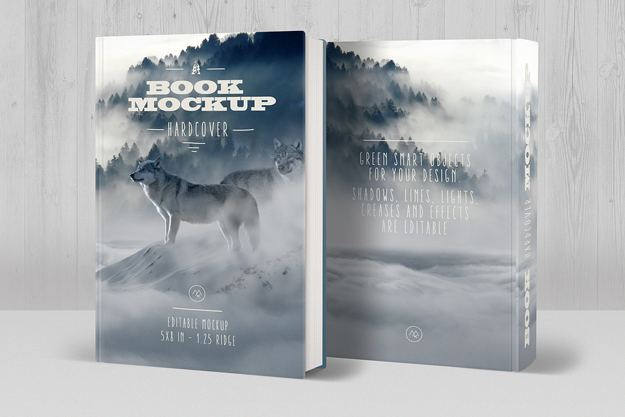 Book Mockup Hardcover in Print Mockups - product preview 8
