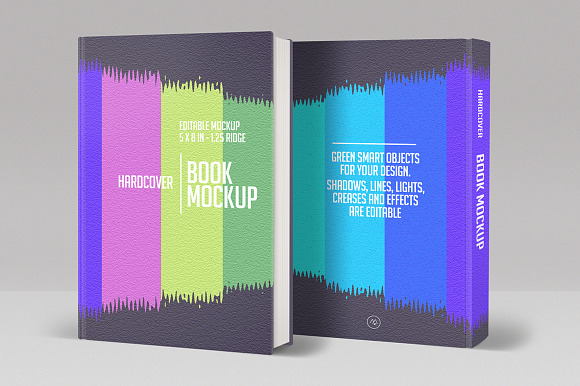 Book Mockup Hardcover in Print Mockups - product preview 1
