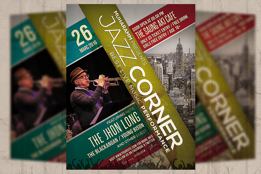Jazz Event Flyer / Poster in Flyer Templates - product preview 8