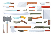 Knifes vector illustration.