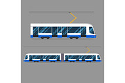 set vector mass rapid transit urban vehicles Collection  municipal transport