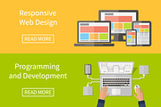 Web design and programming, flat