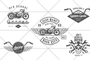 Vintage biker logos (Set #2)