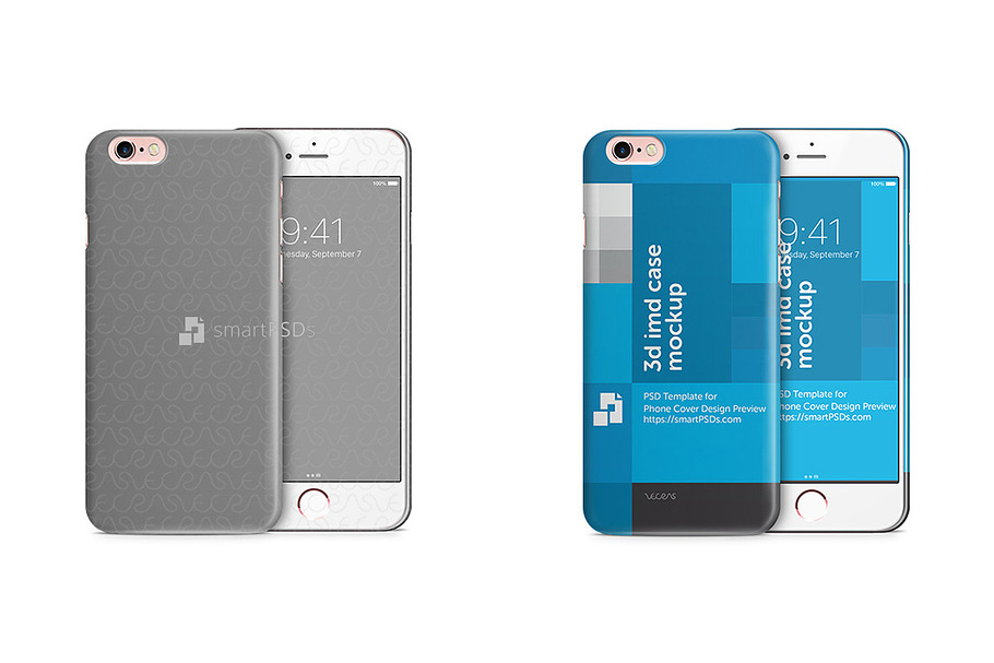 iPhone 6s 3d IMD Phone Case Mockup  in Product Mockups - product preview 8