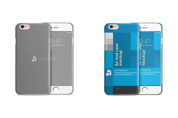 iPhone 6s 3d IMD Phone Case Mockup  in Product Mockups - product preview 1