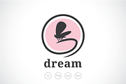 Butterfly Flying Dream Logo Template