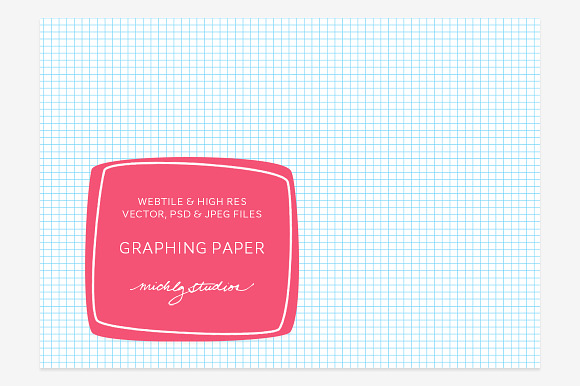 Graphing Paper VECTOR, PSD, JPG in Patterns - product preview 1