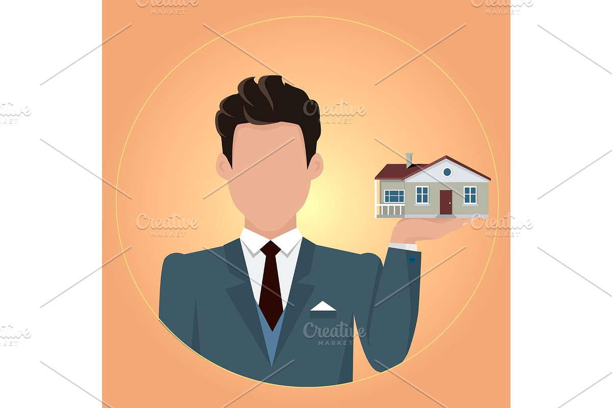 Real Estate Concept Illustration in Flat Design. in Illustrations - product preview 8
