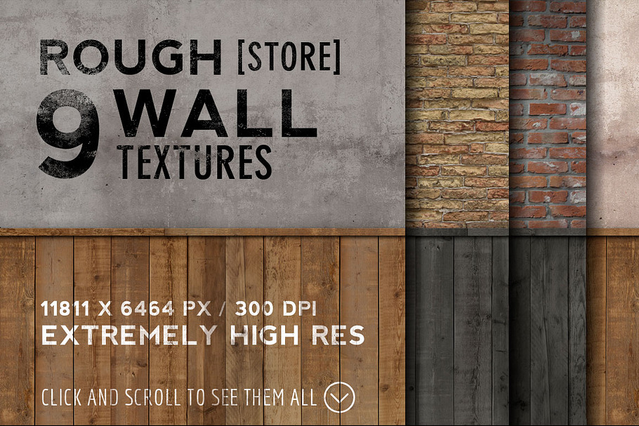 9 Rough Store Walls - Extremely HR in Textures - product preview 8