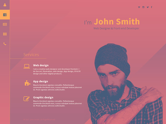 JohnSmith in Website Templates - product preview 2