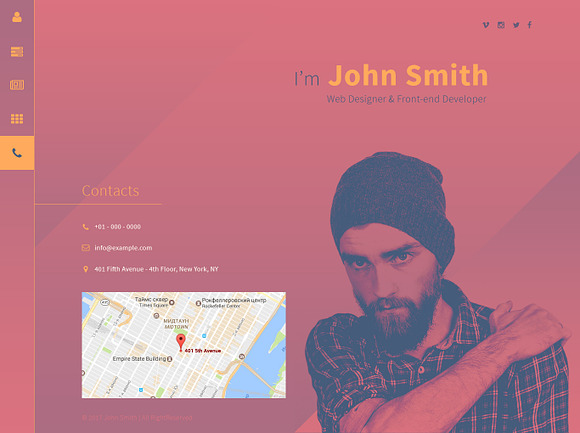 JohnSmith in Website Templates - product preview 5