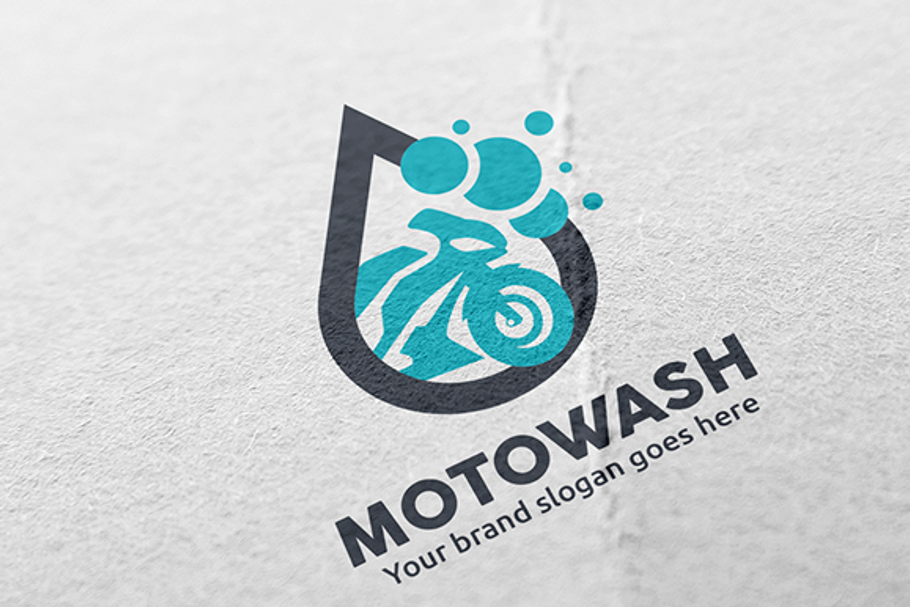 Motorcycle Wash Logo in Logo Templates - product preview 8