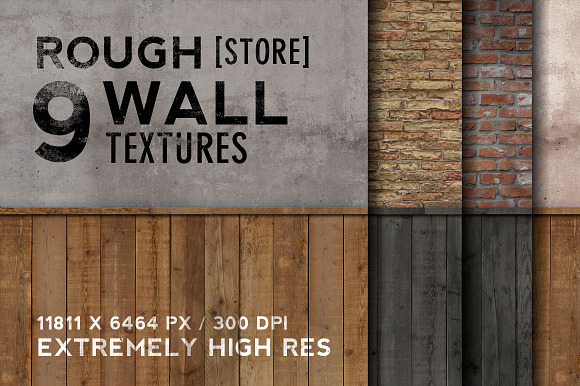 9 Rough Store Walls - Extremely HR in Textures - product preview 10