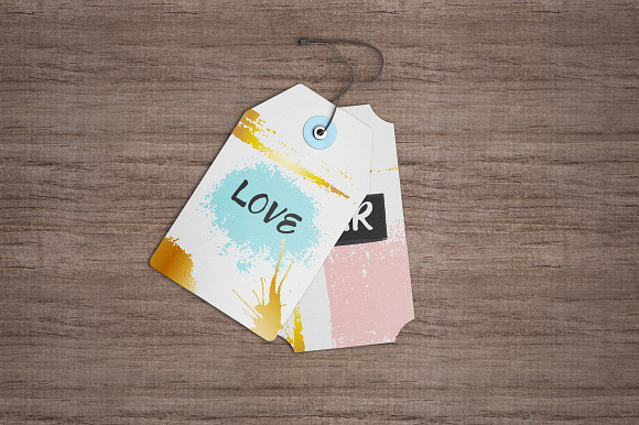 Die Cut Tag Mock-Up in Product Mockups - product preview 4