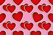 Red hearts background valentines