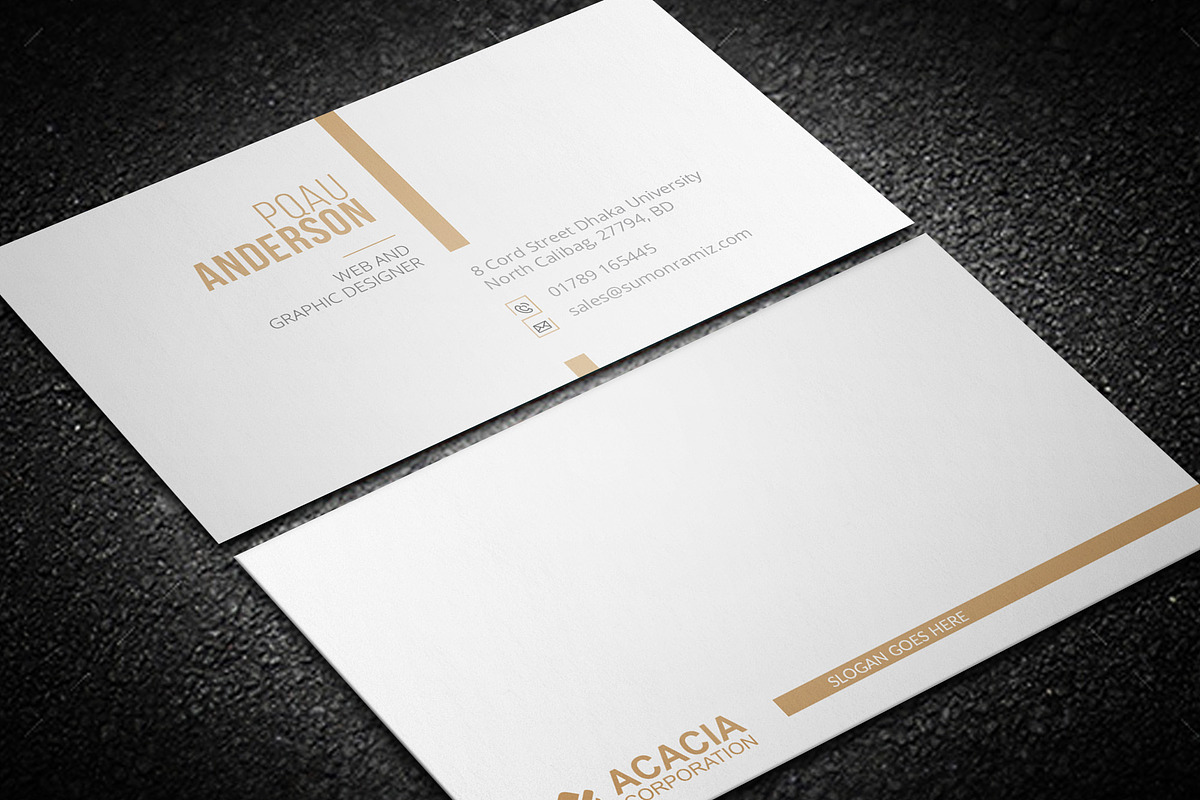 Golap Business Card in Business Card Templates - product preview 8