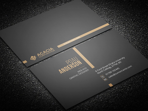 Golap Business Card in Business Card Templates - product preview 1