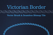 Victorian Border: Vector & Bitmap