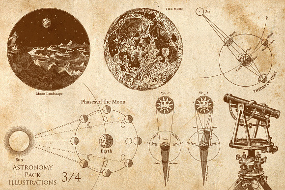 Big Astronomy Illustration Pack in Illustrations - product preview 3