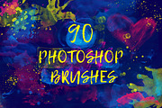 90 Photoshop Watercolour Brushes
