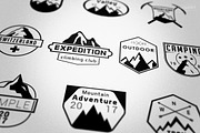 Mountains Badges Logos