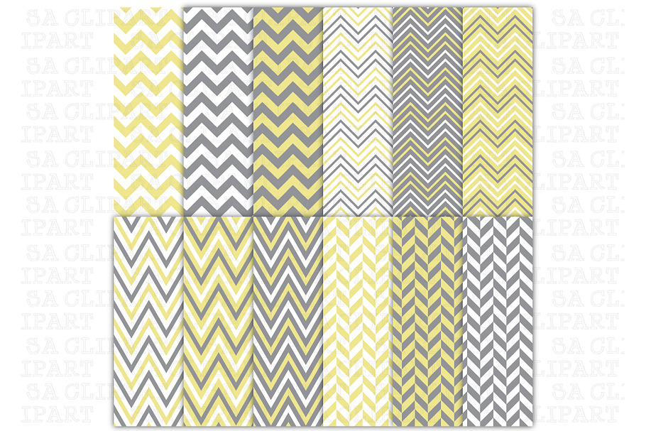 Chevron Digital Papers Pack in Illustrations - product preview 8